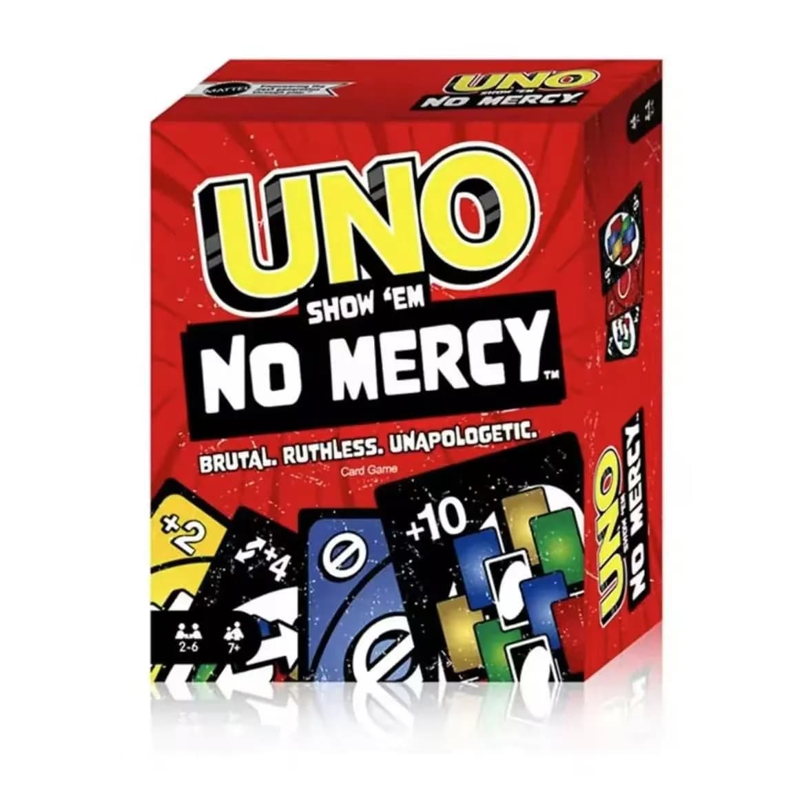 Gra Karty Uno No Mercy - Show 'Em, zestaw 12 sztuk