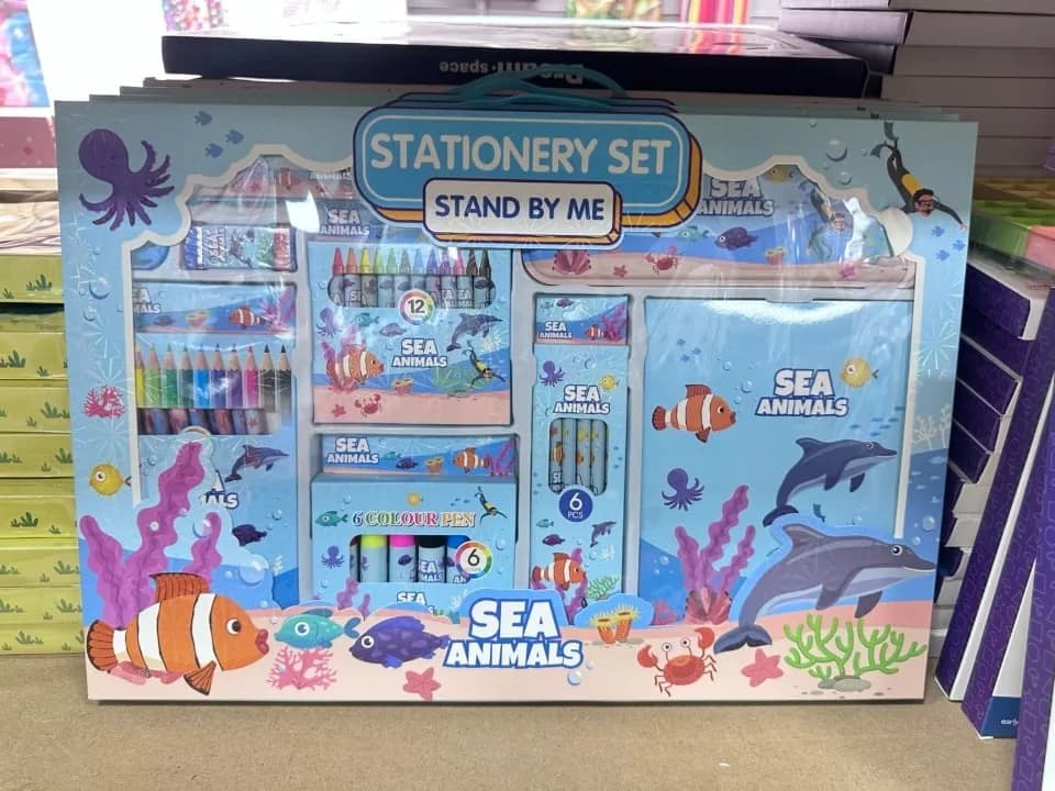 Zestaw Akcesoria do Szkoły Sea Animals Stand By Me 6 szt Mix