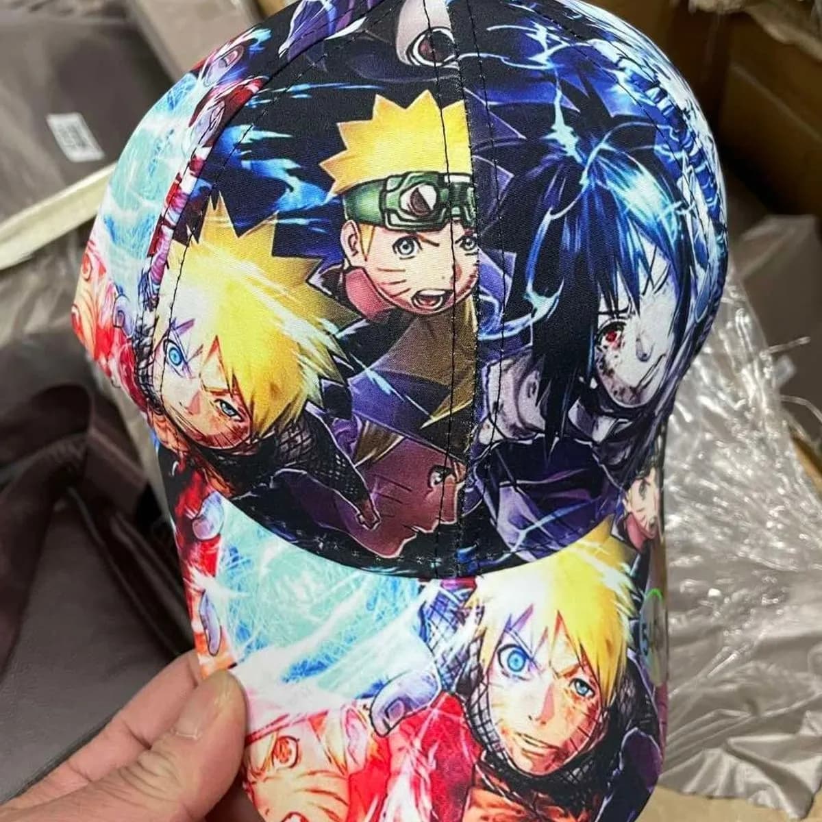 Czapki dla Dzieci z Daszkiem Anime Naruto Rozmiar 54cm
