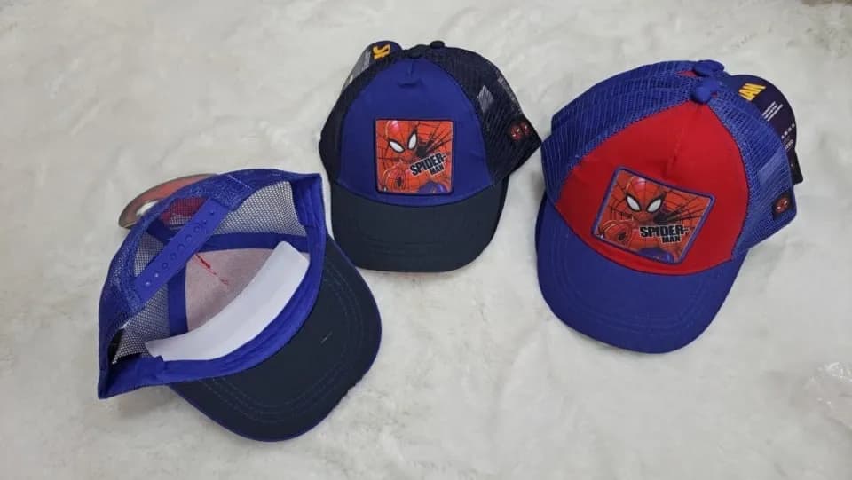 Czapka dla Dzieci Spiderman z Siatką Trucker - Mix Kolorów 12szt