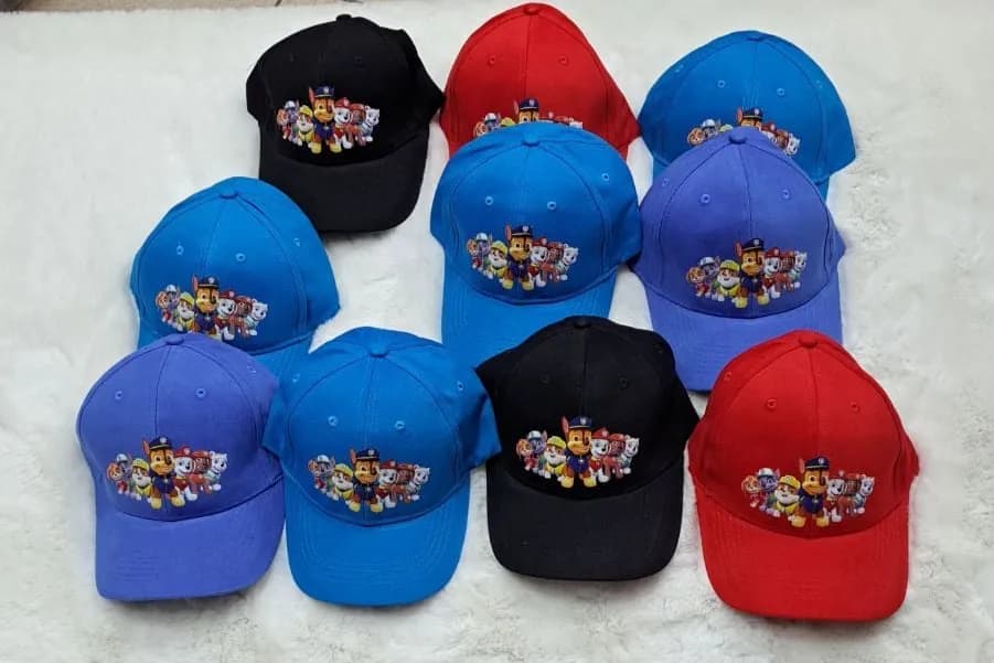 Czapka dla Dzieci Paw Patrol z Daszkiem Mix Kolorów 10 szt.