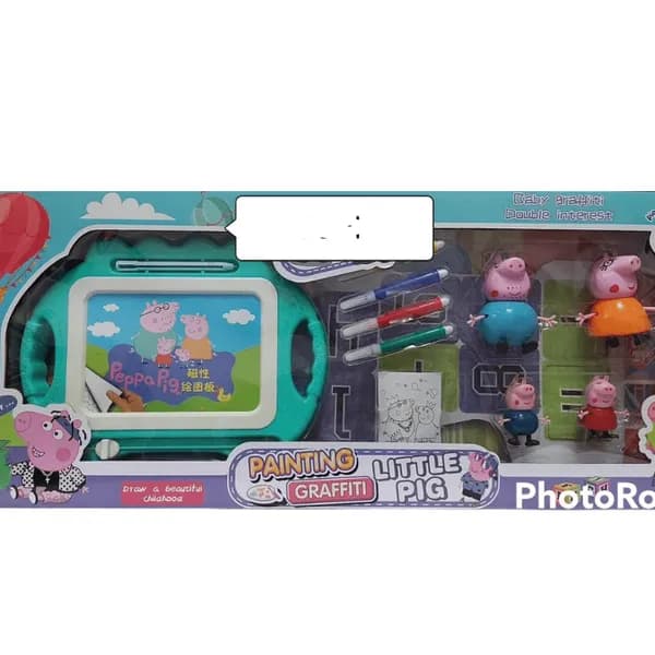 Zabawki Figurki z Peppy Pig - Zestaw Znikopis i 4 Figurki