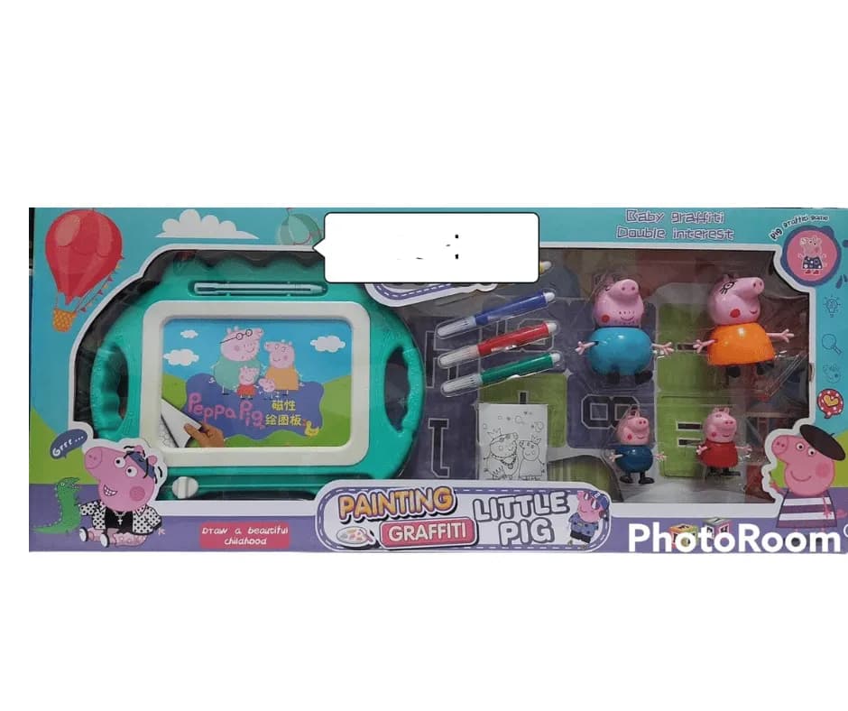 Zabawki Figurki z Peppy Pig - Zestaw Znikopis i 4 Figurki