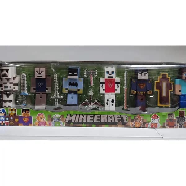 Zabawki Fugurki z Minecraft Świecące