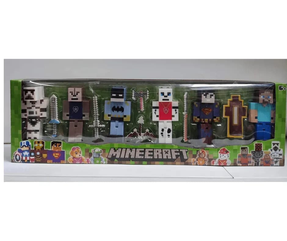 Zabawki Fugurki z Minecraft Świecące