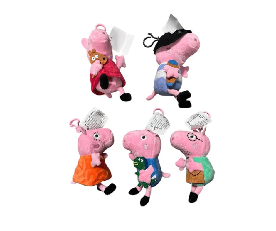 Brelok do Kluczy Peppa Pig Pluszowy Mix Wzorów 24 szt.