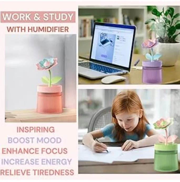 Dyfuzor z LED nawilżacz powietrza kwiatek USB Givelong 6szt