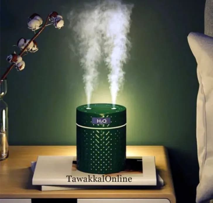 BIG Difuzo 2l Nawilżacz Powietrza H2O Podwójna Dysza LED