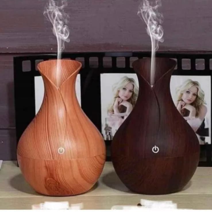 Difuzor do pokoju z efektem drewna, kształt wazonu - 6 szt.