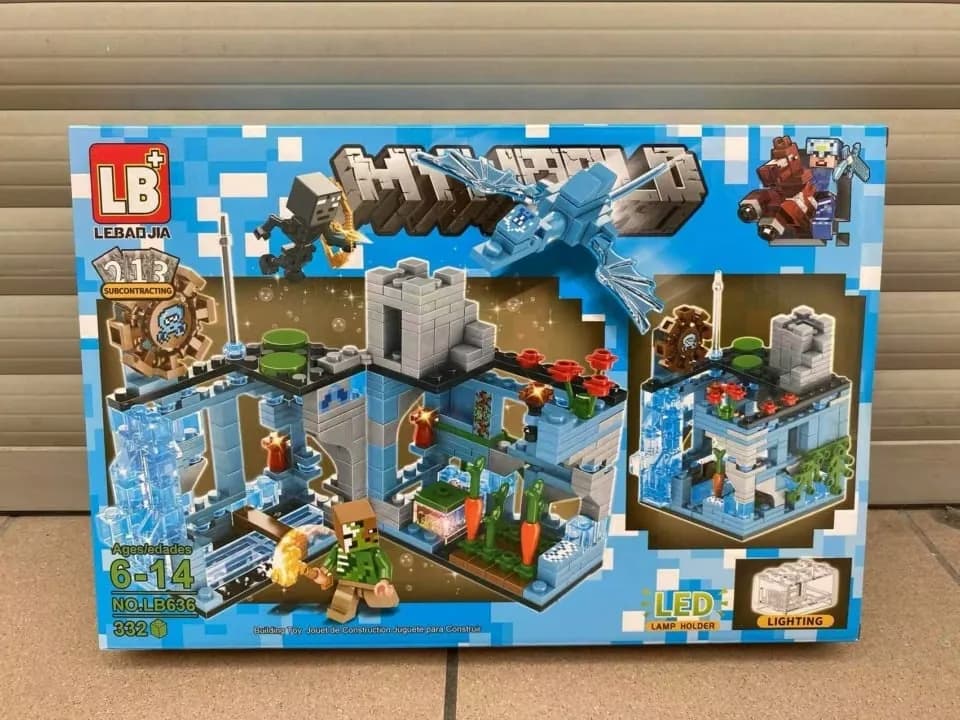 Zabawki Klocki My World 332PCS LB636 z Podświetleniem LED