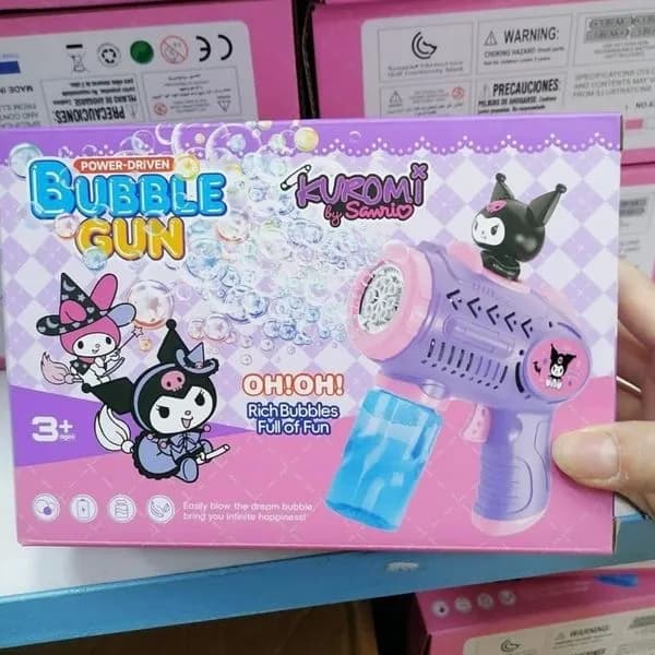 Pistolet do baniek Bubble Gun Kuromi Sanrio, fioletowy