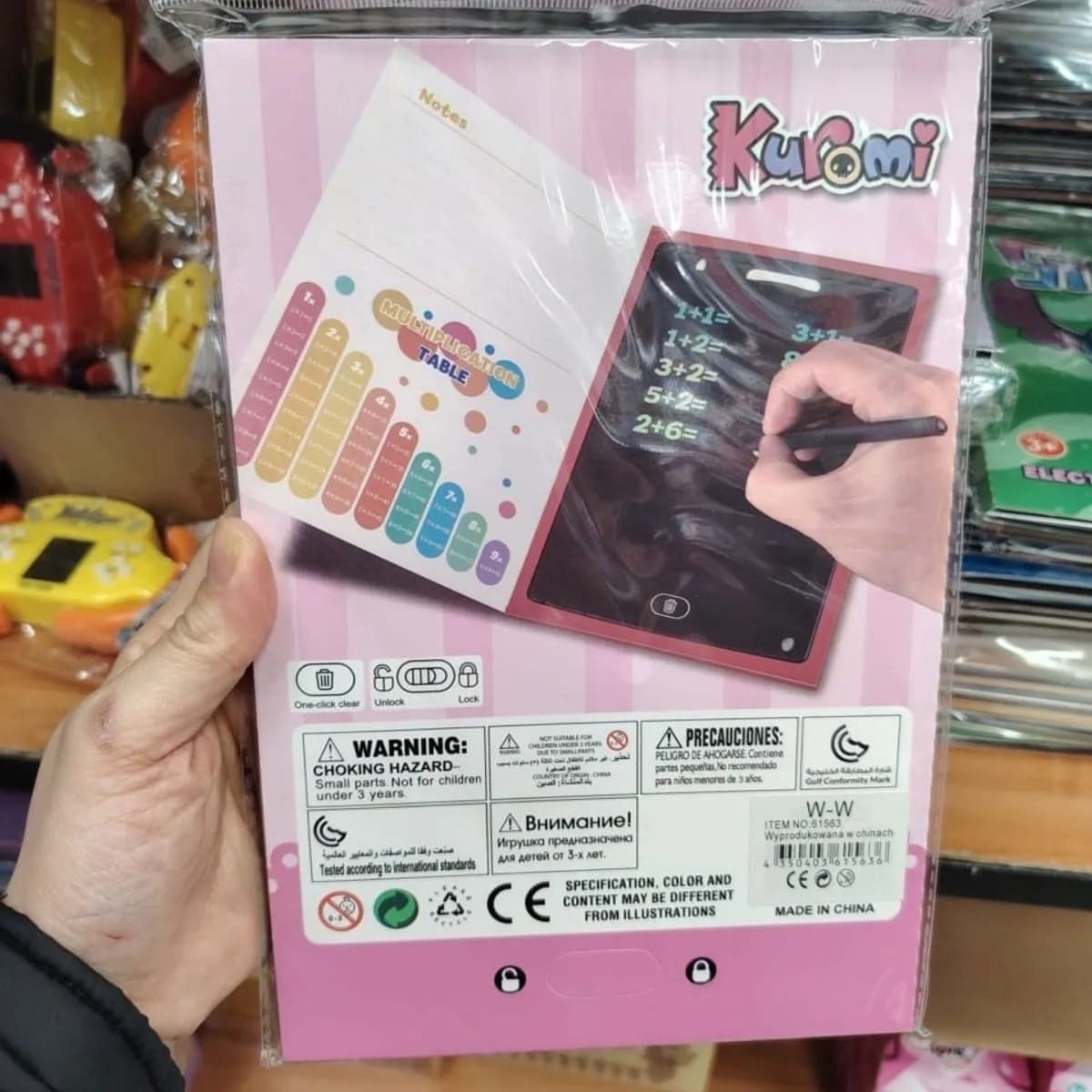 Tablet graficzny LCD 8.5" Kuromi znikopis dla dzieci