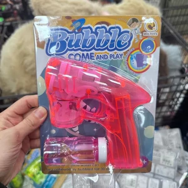 Zabawka Pistolety Bubble z Efektem Świetlnym Mix Kolorów 12 szt.