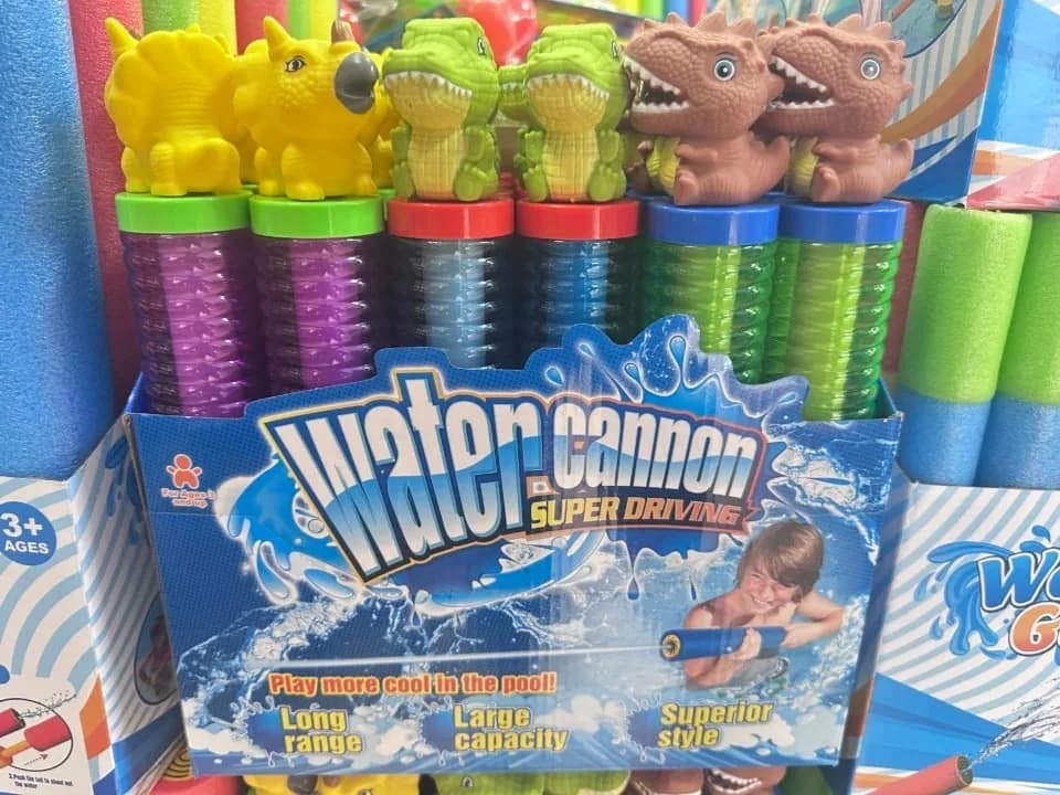 Pistolety na Wodne Water Cannon Super Driving Dinozaury 24szt