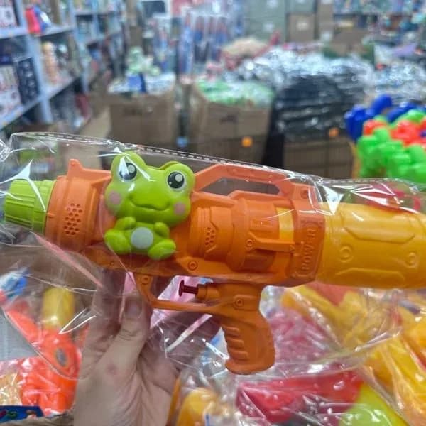 Pistolety na Wodne dla Dzieci z Żabką, Pomarańczowy, 12 szt