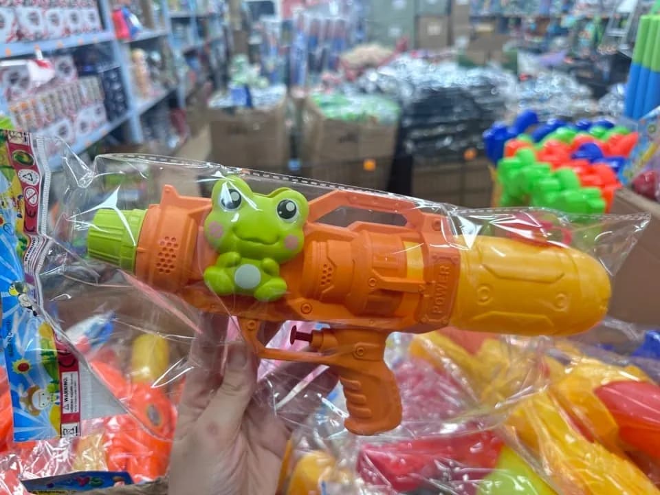 Pistolety na Wodne dla Dzieci z Żabką, Pomarańczowy, 12 szt