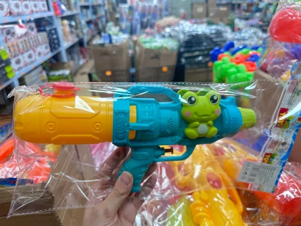 Pistolety na Wodne dla Dzieci z Żabką, Pomarańczowy, 12 szt