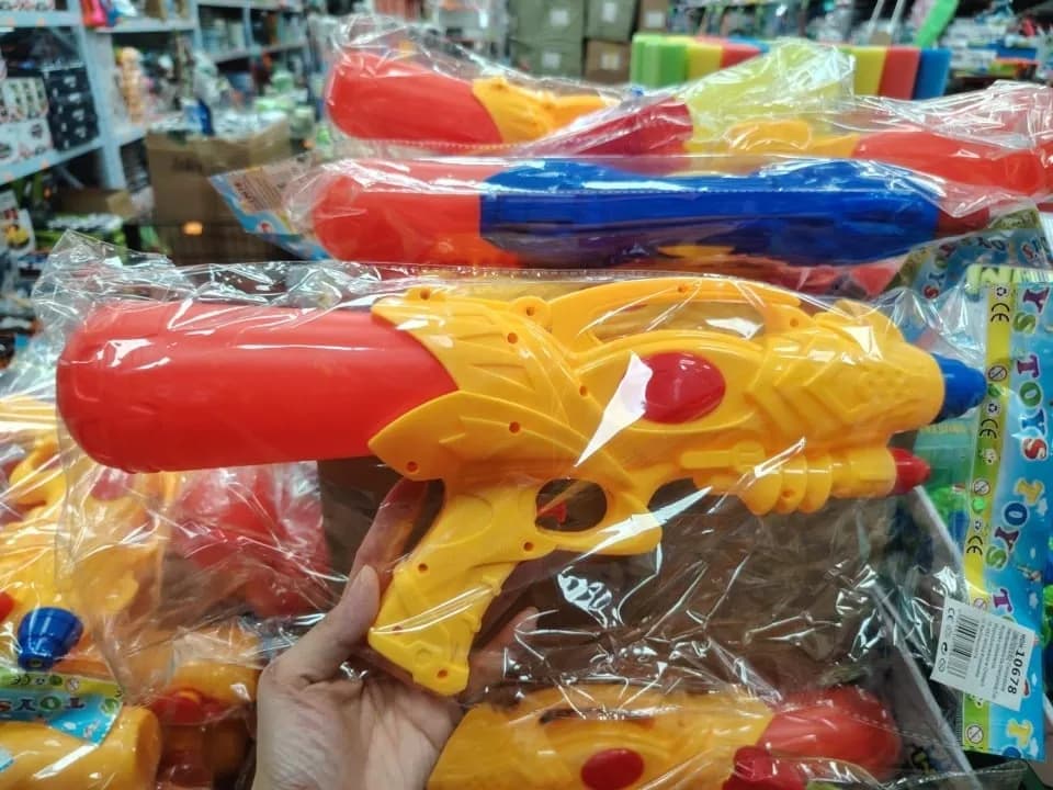 Pistolety na wodę dla dzieci, duże z pompką, mix kolorów