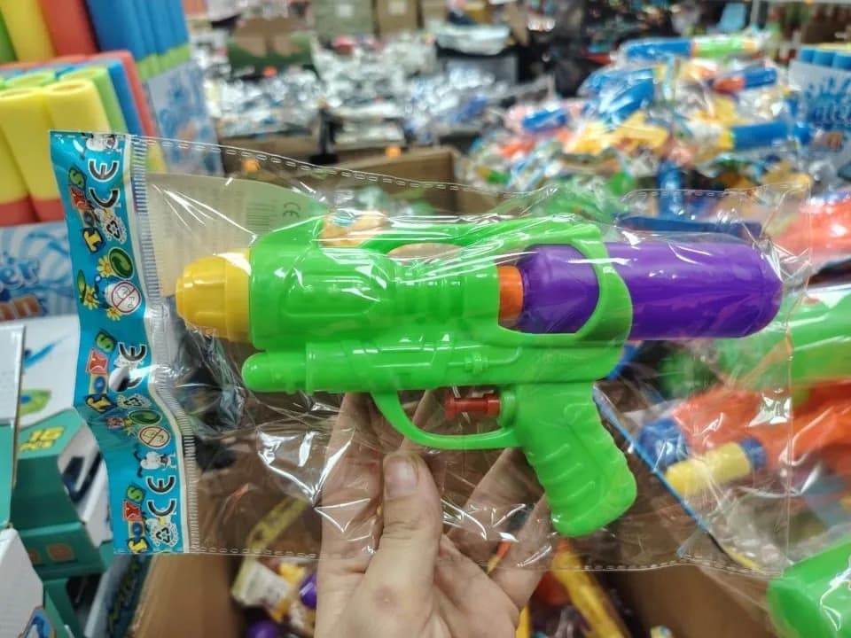Pistolety na wodę dla dzieci, plastikowe, mix kolorów, 12 szt