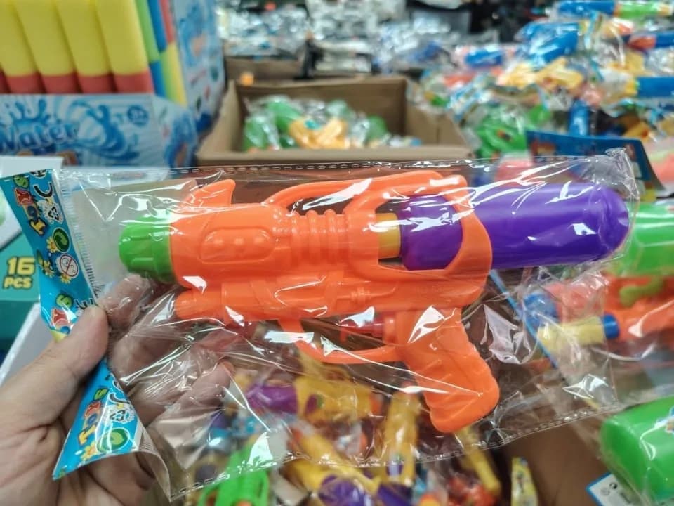 Pistolety na wodę dla dzieci, plastikowe, mix kolorów, 12 szt
