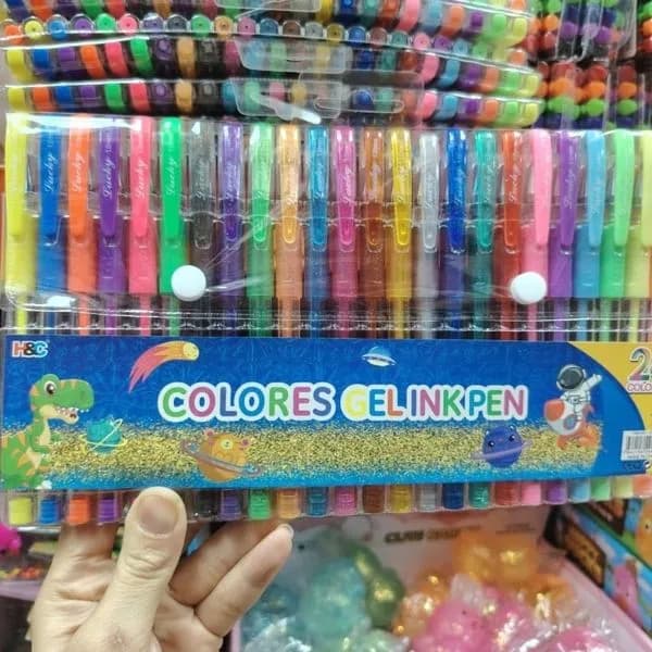 Zestaw Kolorowe Długopisy Żelowe