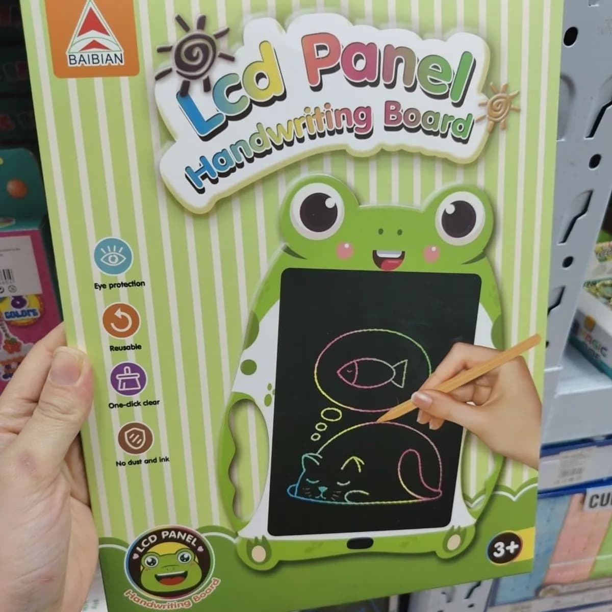 Tablet LCD Panel Handwriting Board Znikopis Żaba 12szt Mix