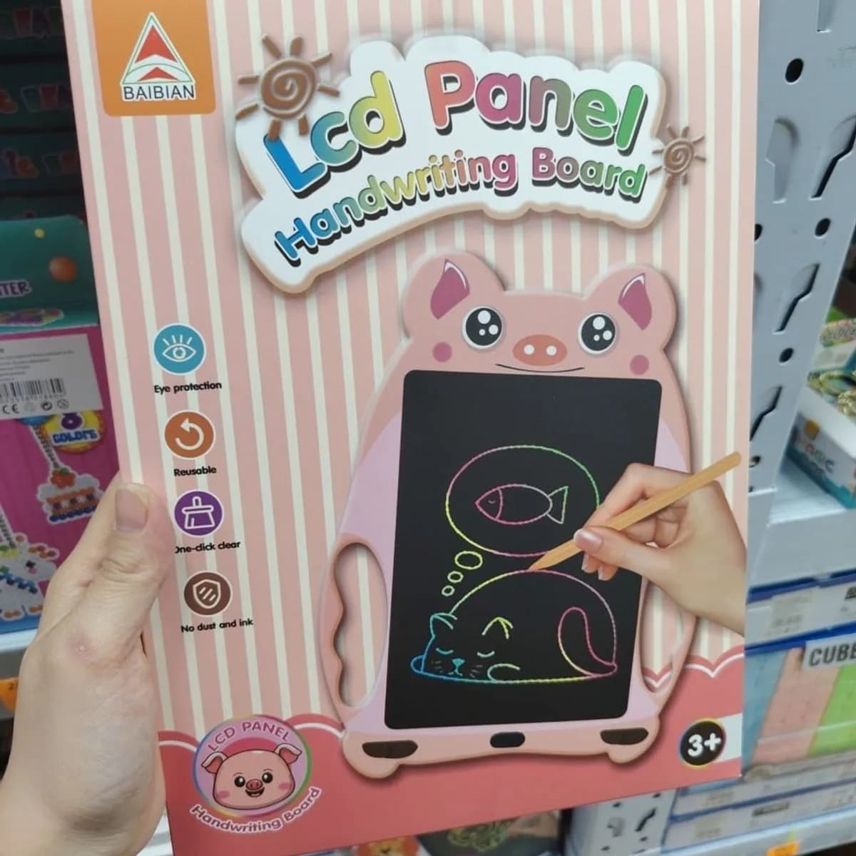 Tablet LCD Panel Handwriting Board Znikopis Żaba 12szt Mix