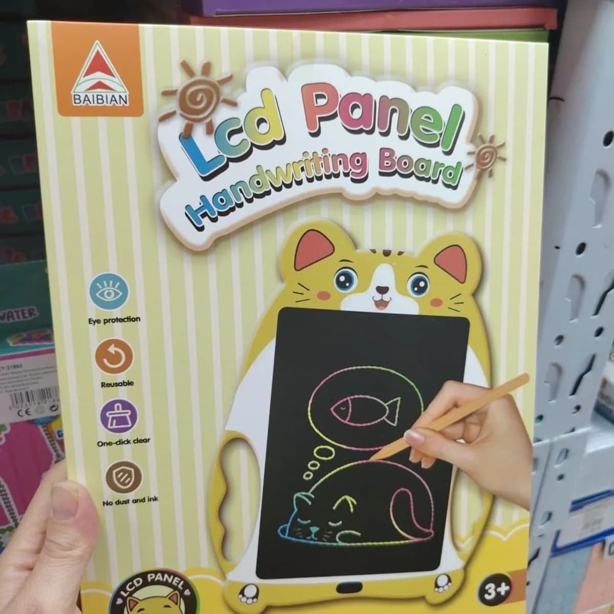Tablet LCD Panel Handwriting Board Znikopis Żaba 12szt Mix