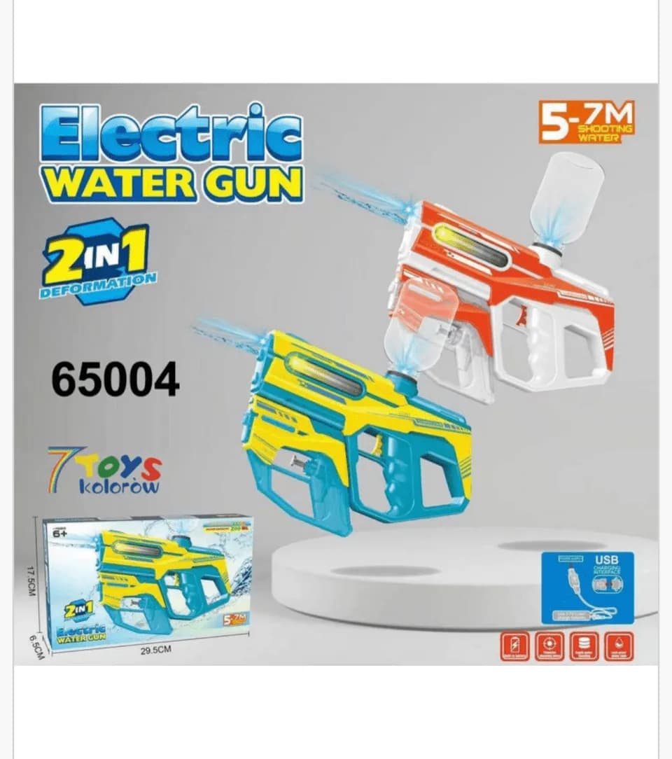 Electric Water Gun 2in1 pistolet elektryczny na wodę 29.5cm zasięg 7m