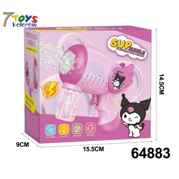 Sup Bubble Electric Toy Series - Pistolet do baniek 15,5cm Różowy