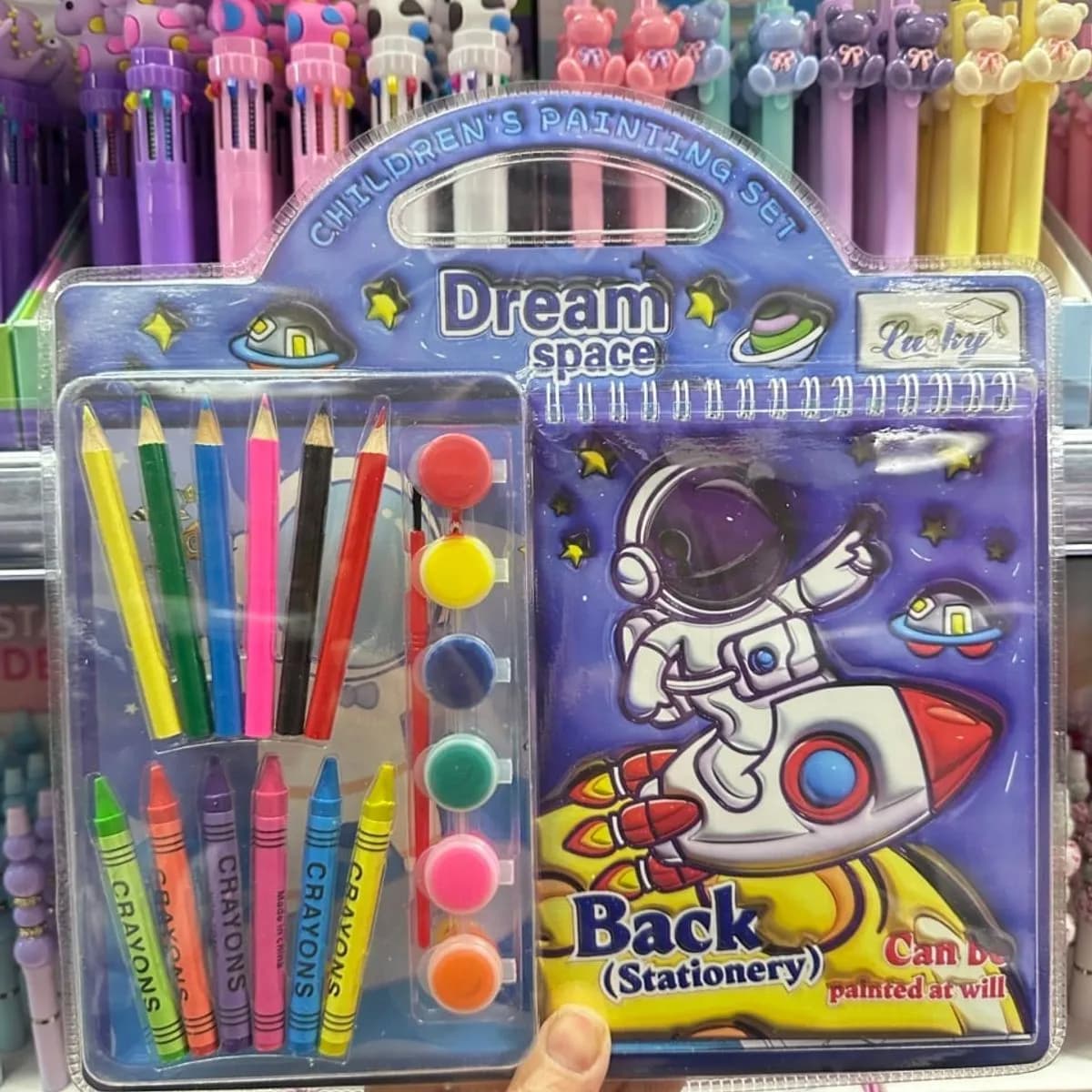 Zestaw Papeterii dla Dzieci Sweet Time Lucky z Notesem 3D