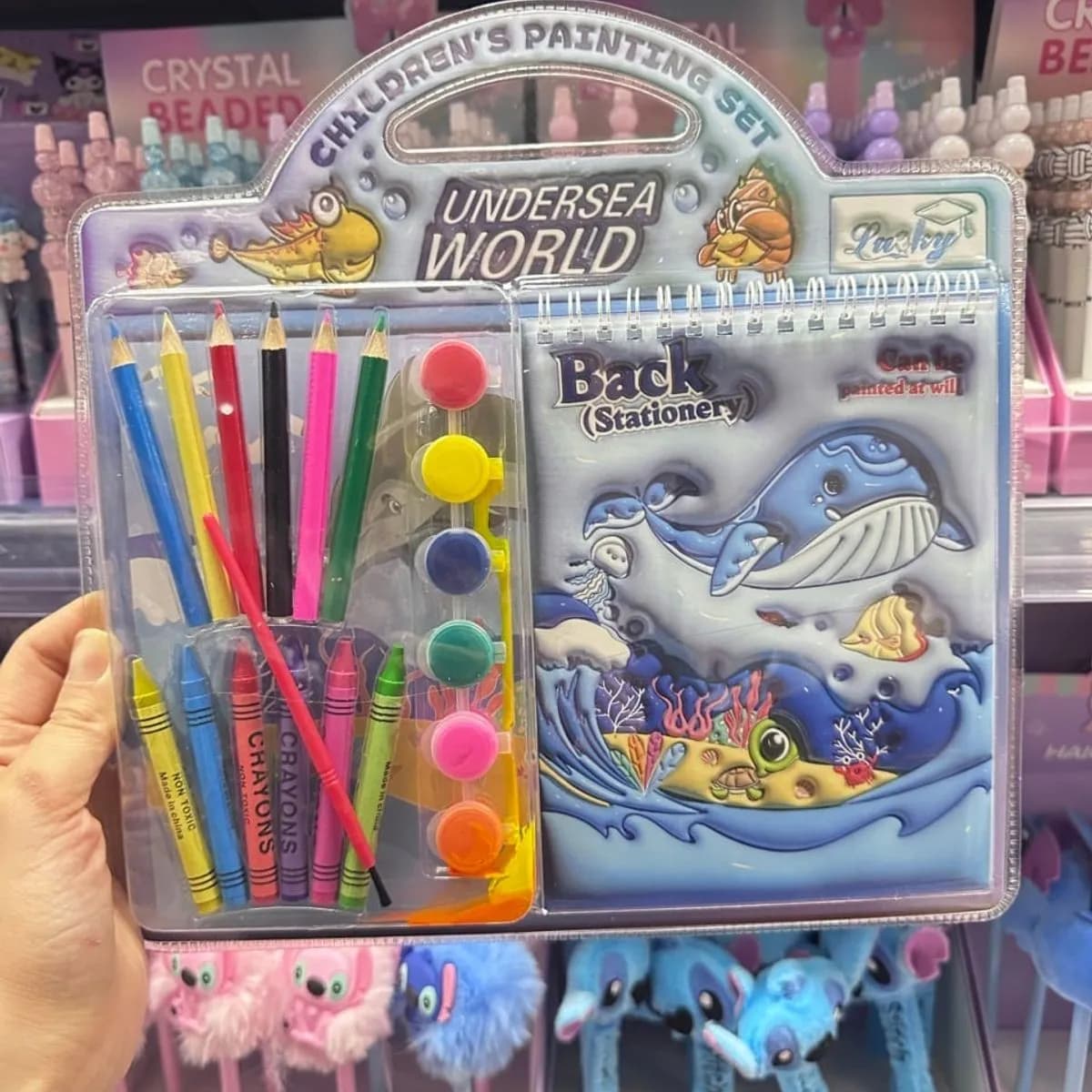 Zestaw Papeterii dla Dzieci Sweet Time Lucky z Notesem 3D