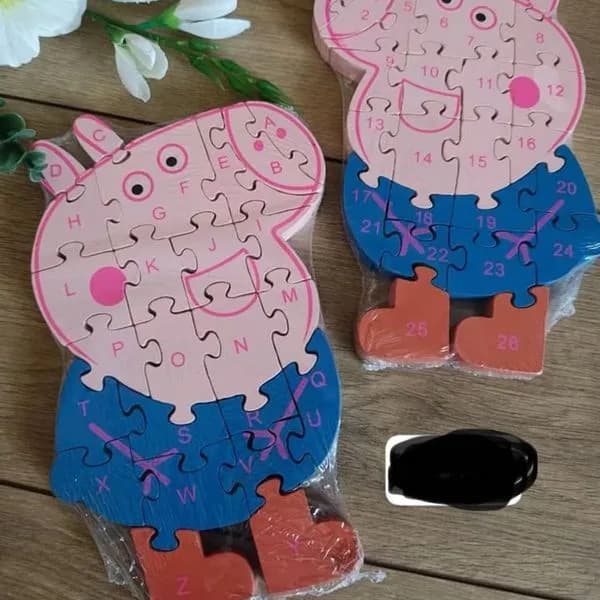 Zabawka Puzzle Peppa Pig Drewniane