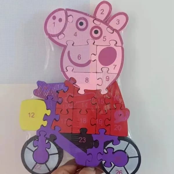 Zabawka Puzzle Peppa Pig Drewniane