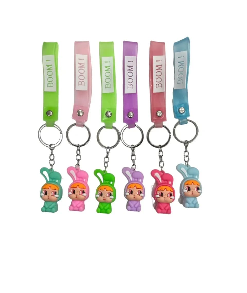 Brelok do Kluczy Figurka Dziewczynka Królik BOOM! 24 szt.