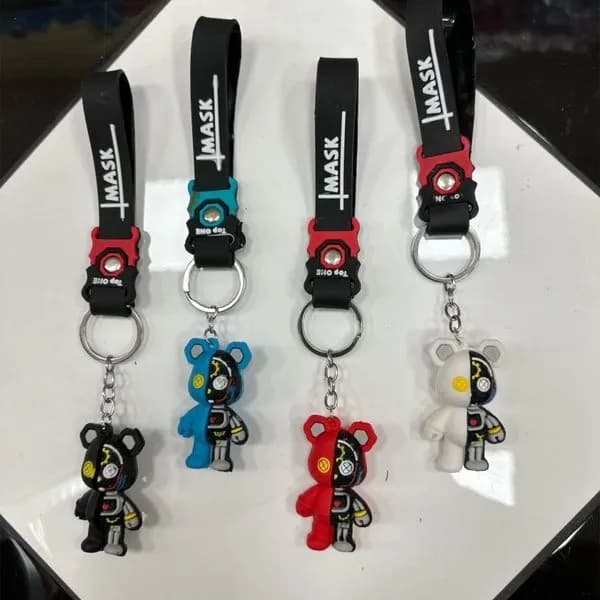 Brelok do Kluczy Miś Robot MASK, mix kolorów, 24 szt.