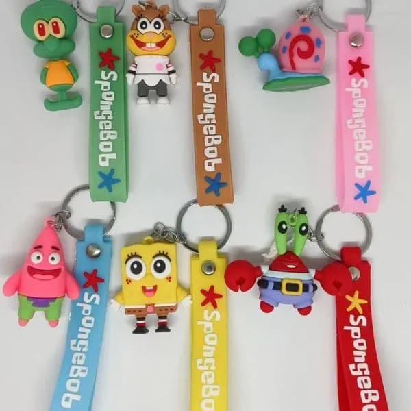 Brelok do kluczy SpongeBob postacie z zawieszką, 24 szt.