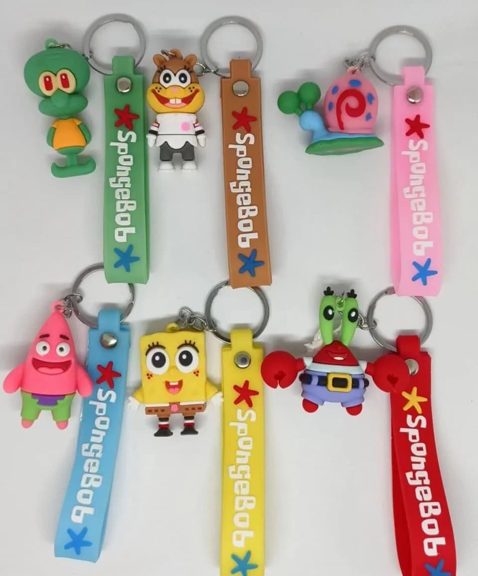 Brelok do kluczy SpongeBob postacie z zawieszką, 24 szt.