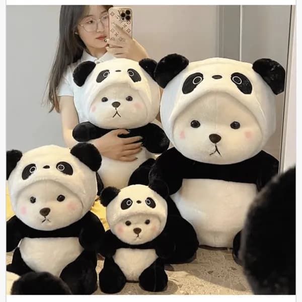 Maskotka Pluszowa Miś w Przebraniu Pandy 28cm