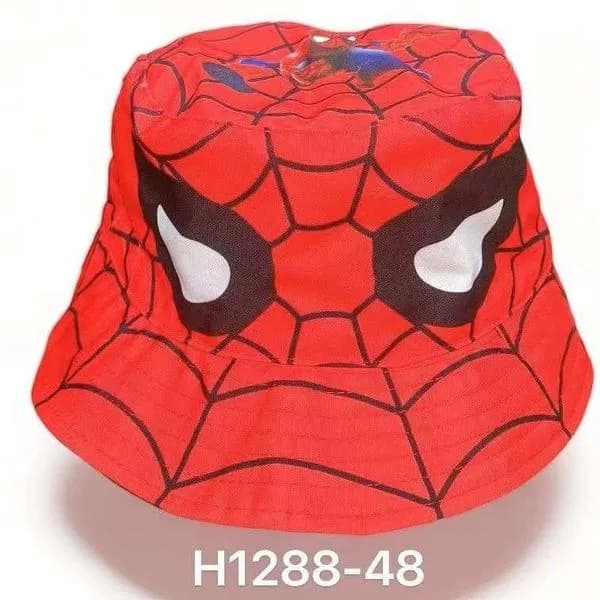 Czapka dla Dzieci Rybaczka Spider-Man Czerwona