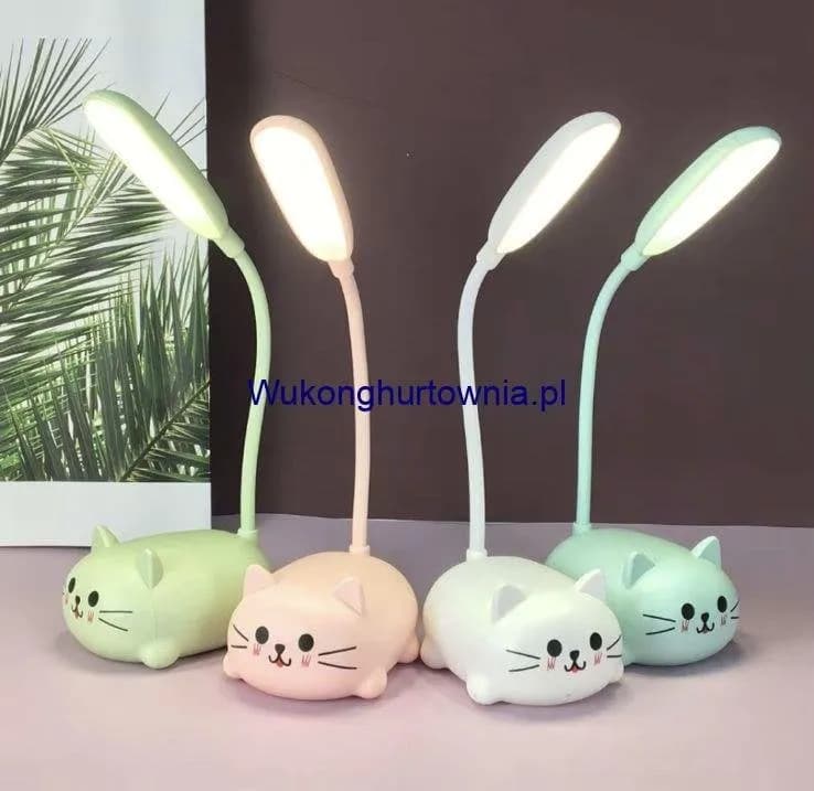 Led Lampa do Spania dla Dzieci Kotek Elastyczna Mix 12szt