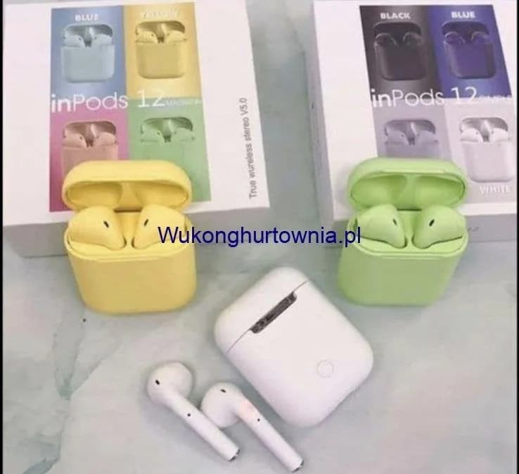 Słuchawki bezprzewodowe inPods 12 Bluetooth 5.0 Mix Kolorów 12szt