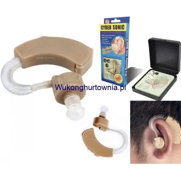 Aparat Słuchowy Cyber Sonic dla Osób Niedosłyszących, Beżowy