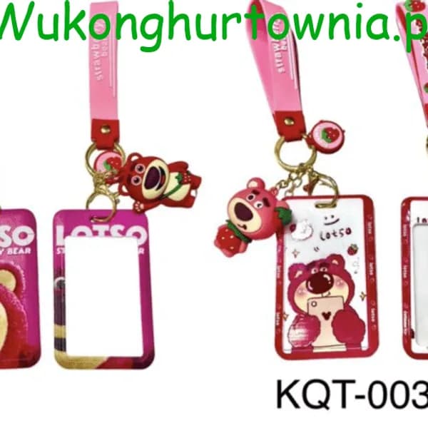 Przywieszka do Bagażu Brelok Lotso Strawberry Bear 12szt