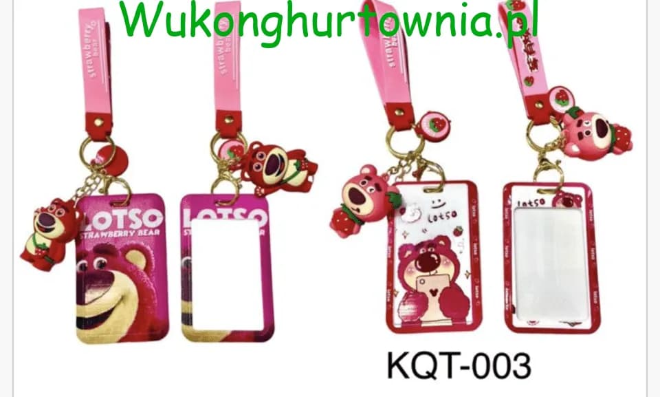 Przywieszka do Bagażu Brelok Lotso Strawberry Bear 12szt