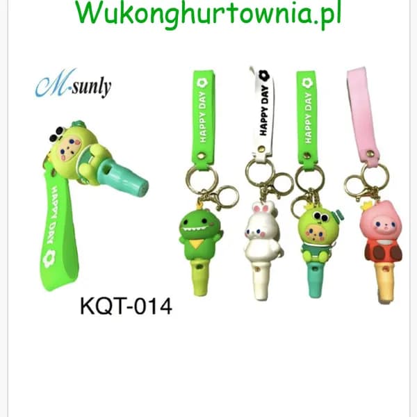 Brelok do Kluczy z Gwizdkiem Zwierzątka M-sunly KQT-014 12szt