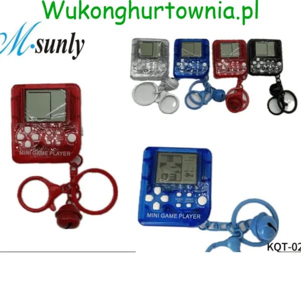 Brelok do Kluczy Gra Elektroniczna Mini Game Player 12szt