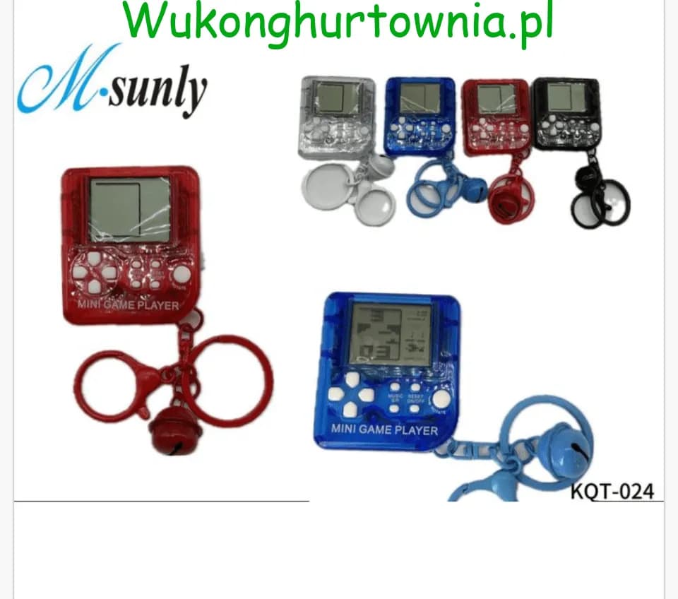 Brelok do Kluczy Gra Elektroniczna Mini Game Player 12szt
