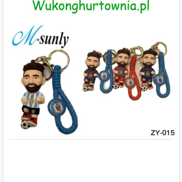 Brelok do Kluczy Figurka Piłkarz z Paskiem M-sunly ZY-015