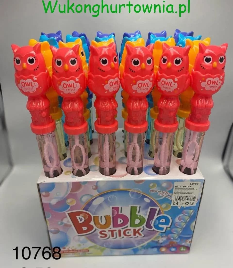 Bańki Mydlane dla Dzieci Miecz Sowa OWL Forest 24 szt.